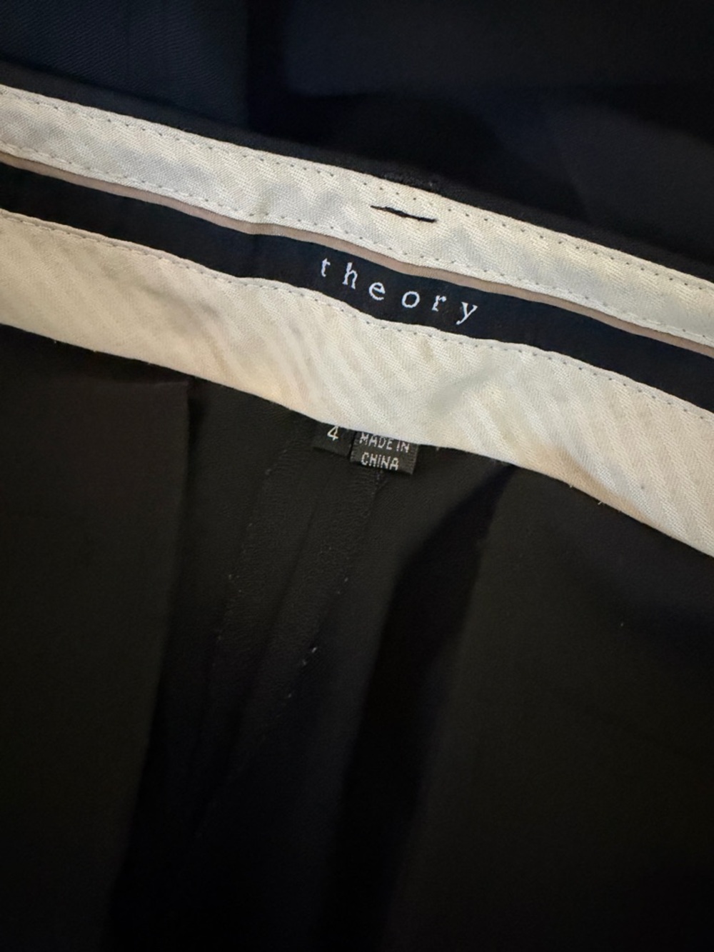 Theory Black Women's emery sailor black pants - Picture 8 of 10